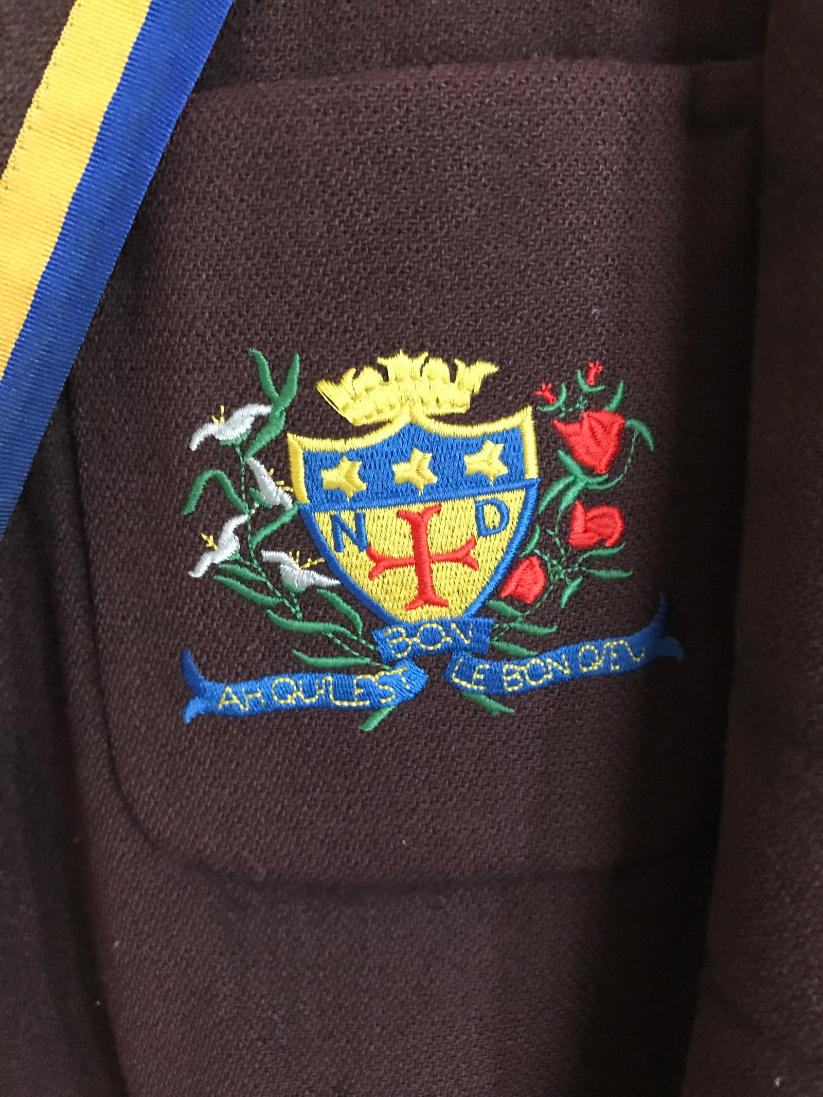 Old school uniform Notre dame high school blazer