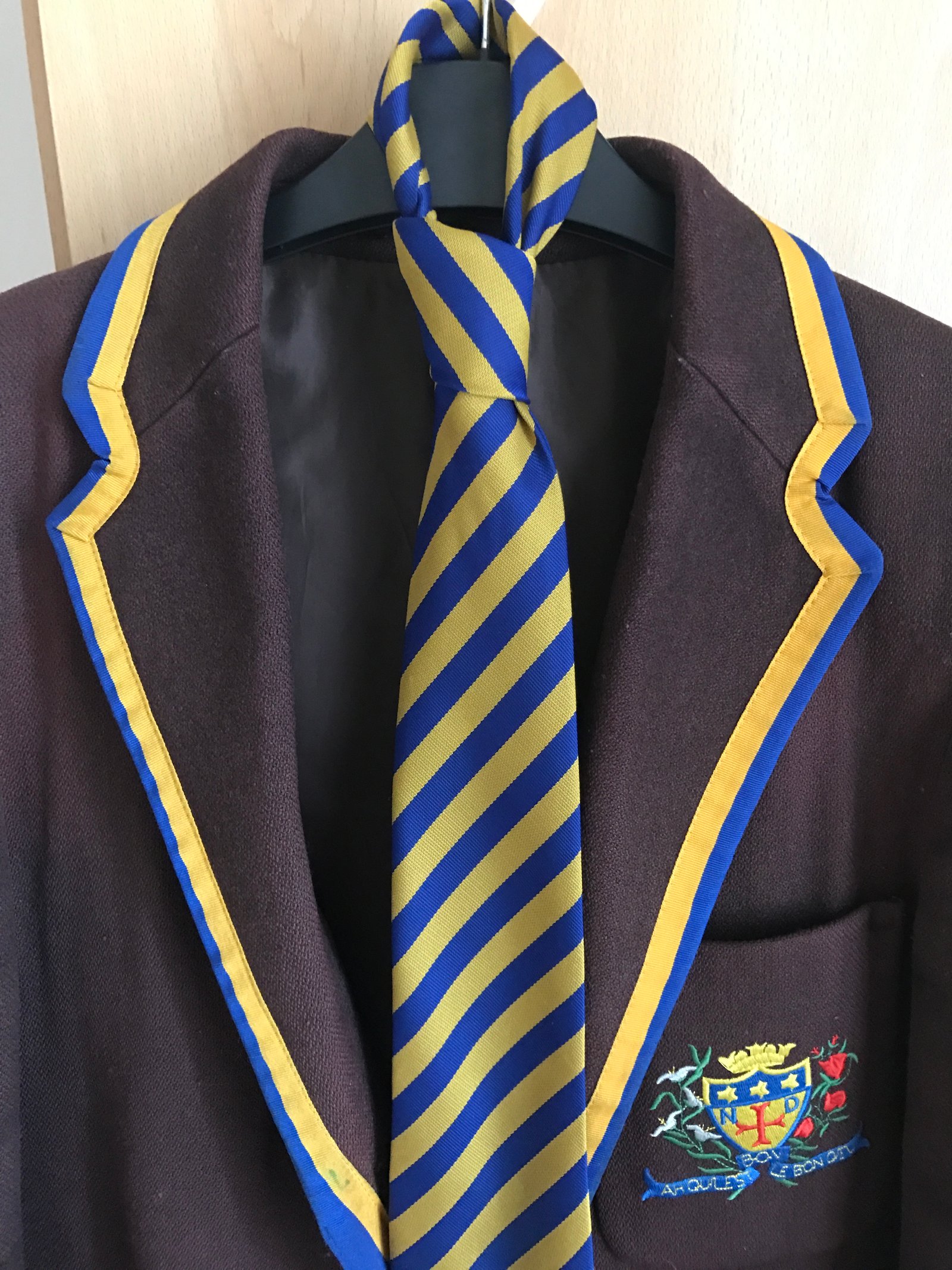 Old school uniform Notre dame high school blazer