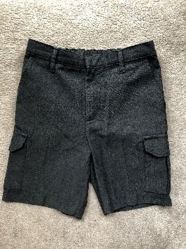Old school uniform - Grey cargo shorts age 7 ref 011
